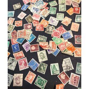Lot of About 75 Vintage Various Country Stamps B01 A